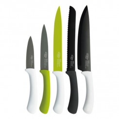 Knife Set San Ignacio green sg4165 Stainless steel 5 Pieces 5 Units (5 pcs)