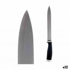 Кухонный нож 3,5 x 33 x 2 см. Серебристый Черный Нержавеющая сталь Пластик (12 шт.)