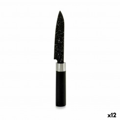 Нож овощечистка Мрамор 2,5 x 20,5 x 1,7 см Черный Нержавеющая сталь Пластик (12 шт.)