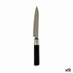 Кухонный нож 2,7 x 24,3 x 1,8 см Серебристый Черный Нержавеющая сталь Пластик (12 шт.)