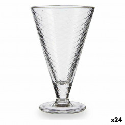 Стакан для мороженого и молочного коктейля Прозрачный стакан 340 мл (24 шт.)