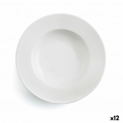 Deep Plate Ariane Orba Ceramic White (23 cm) (12 Units)