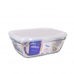 Rectangular Lunchbox with Lid Duralex Freshbox Transparent 1,7 L