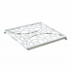 Table Mat DKD Home Decor 18 x 18 x 1,5 cm Silver Metal