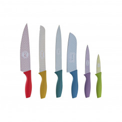 Набор ножей DKD Home Decor 3 x 0,5 x 20 см 3 x 1,5 x 20 см Нержавеющая сталь, полипропилен (6 шт.)