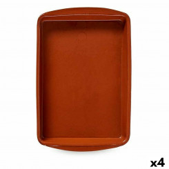 Oven Dish Baked clay 4 Units 40 x 5 x 26,5 cm