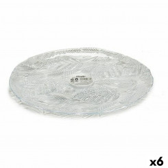 Плоская тарелка Tirolo Прозрачное стекло 27,5 x 1,7 x 27,5 см (6 шт.)
