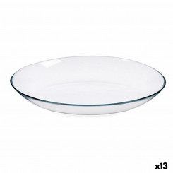 Блюдо сервировочное Пригласительное овальное прозрачное стекло 820 мл (13 шт.)