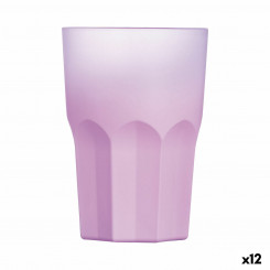 Glass Luminarc Summer Pop Pink Glass 400 ml (12 Units)