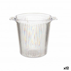 Ice Bucket Stripes Plastic 16,5 x 17 x 21 cm (12 Units)