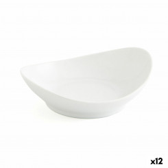 Snack tray Quid Gastro Fun Ceramic White 12 Units