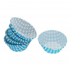Set of Cake Tins Wooow Blue Disposable (50 pcs)