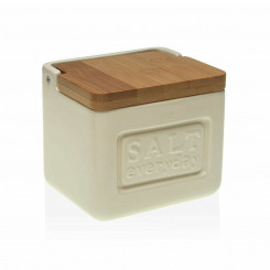 Salt Shaker with Lid Versa Everyday Ceramic Bamboo