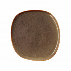 Плоская тарелка Bidasoa Ikonic Ceramic Brown (26,5 x 25,7 x 1,5 см) (4 шт. в упаковке)