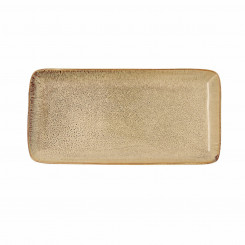 Serving Platter Bidasoa Ikonic Ceramic Brown (28 x 14 cm) (Pack 4x)