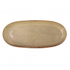 Plate Bidasoa Ikonic Ceramic Brown (36 x 16 cm) (Pack 2x)