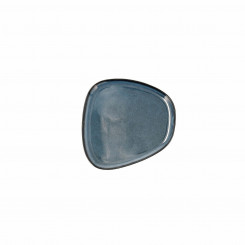 Flat plate Bidasoa Ikonic Ceramic Blue (14 x 13,6 x 0,8 cm) (Pack 12x)