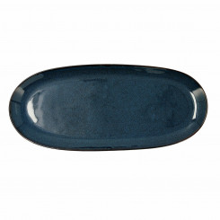 Serving Platter Bidasoa Ikonic Ceramic Blue (36 x 16 cm) (Pack 2x)