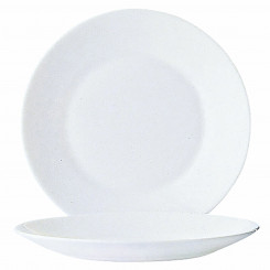 Dessert dish Arcoroc Restaurant 6 Units White Glass (Ø 19,5 cm)