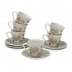 Piece Coffee Cup Set Versa Sweet Porcelain (6 Pieces)