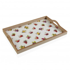 Snack tray Versa Strawberry MDF Wood (30 x 5 x 45 cm)
