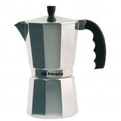 Italian Coffee Pot Orbegozo KF 100  1T Silver Aluminium (1 Cup)