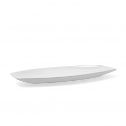Serving Platter Quid Gastro Ceramic White (40 x 17,5 x 3,5 cm) (Pack 4x)