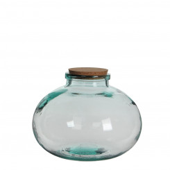Glass Jar Mica Decorations Olly Circular Cork Plug Ornamental Crystal (Ø 29 x 23 cm)