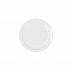 Plate Bidasoa Glacial Bread Ceramic White (16 cm) (Pack 12x)