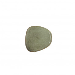 Flat plate Bidasoa Ikonic Ceramic Green (14 x 13,6 cm) (Pack 12x)