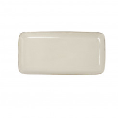 Serveerimisvaagen Bidasoa Ikonic White Ceramic (28 x 14 cm) (4x pakk)