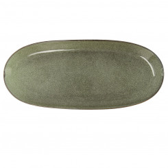 Serveerimisvaagen Bidasoa Ikonic Green Ceramic (36 x 16 cm) (2x pakk)