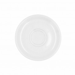 Plate Bidasoa Glacial 100-180 ml Coffee Ceramic White (Pack 12x)