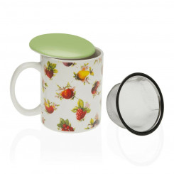 Чашка с фильтром для чая Versa Fruits Керамическая керамика