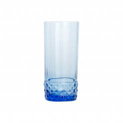 Set of glasses Bormioli Rocco America'20s Blue 6 Units Glass (490 ml)