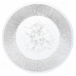 Flat plate Quid Lonja Transparent Glass (ø 32,7 cm) (Pack 6x)