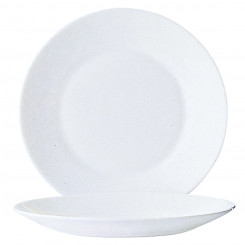 Plate set Arcoroc Restaurant Bread White Glass 6 Units (155 ml)
