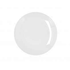 Плоская тарелка Bidasoa Glacial Coupe Ceramic White (21 см) (6 шт. в упаковке)