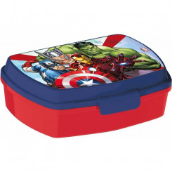 Sandwich Box The Avengers Infinity Blue Plastic Red (17 x 5.6 x 13.3 cm)