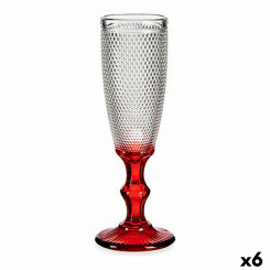 Šampanjaklaas Red Transparent Points, 6 ühikut (180 ml)