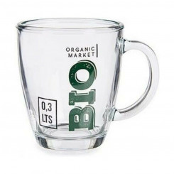 Mug Bio Transparent Glass 6 Units (320 ml)