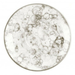 Gourmet-portselanist valge/pruun taldrik (15,8 x 2 cm)