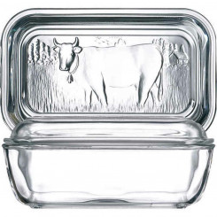Масленка Luminarc Vaca, белое стекло (17 x 7 см)