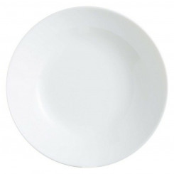 Plate set Arcopal Zelie Arcopal W White Glass (20 cm) (12 pcs)