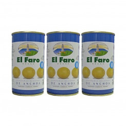 Anšoovistega täidetud oliivid El Faro (3 x 50 g)