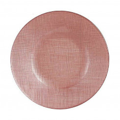 Lame plaat, roosa klaas, 6 ühikut (21 x 2 x 21 cm)