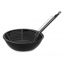 Сковорода с корзиной Vaello, черная эмалированная сталь (Ø 26 см)