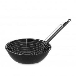 Сковорода с корзиной Vaello, черная эмалированная сталь (Ø 28 см)