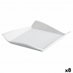 Plate Quid Gastro Fresh Sandwich Ceramic White (17,5 cm) (8 Units)