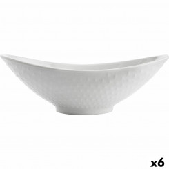 Serveerimisvaagen Quid Gastro Oval keraamiline valge (21,5 x 12,5 x 7 cm) (6 ühikut)